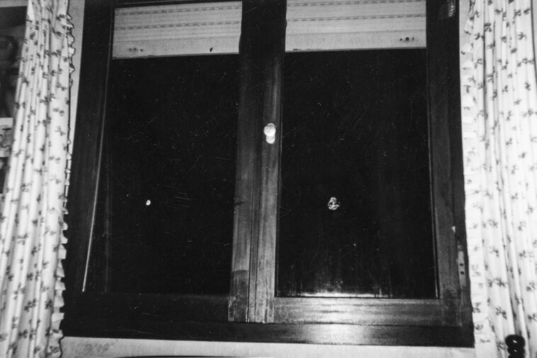 Picture of the moon taken by Bieke Depoorter when she was 14 years old, from her bedroom window. Belgium. 2000.